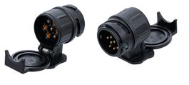 Adapter für Anhängerstecker Kurz, 13-auf-7 Pol