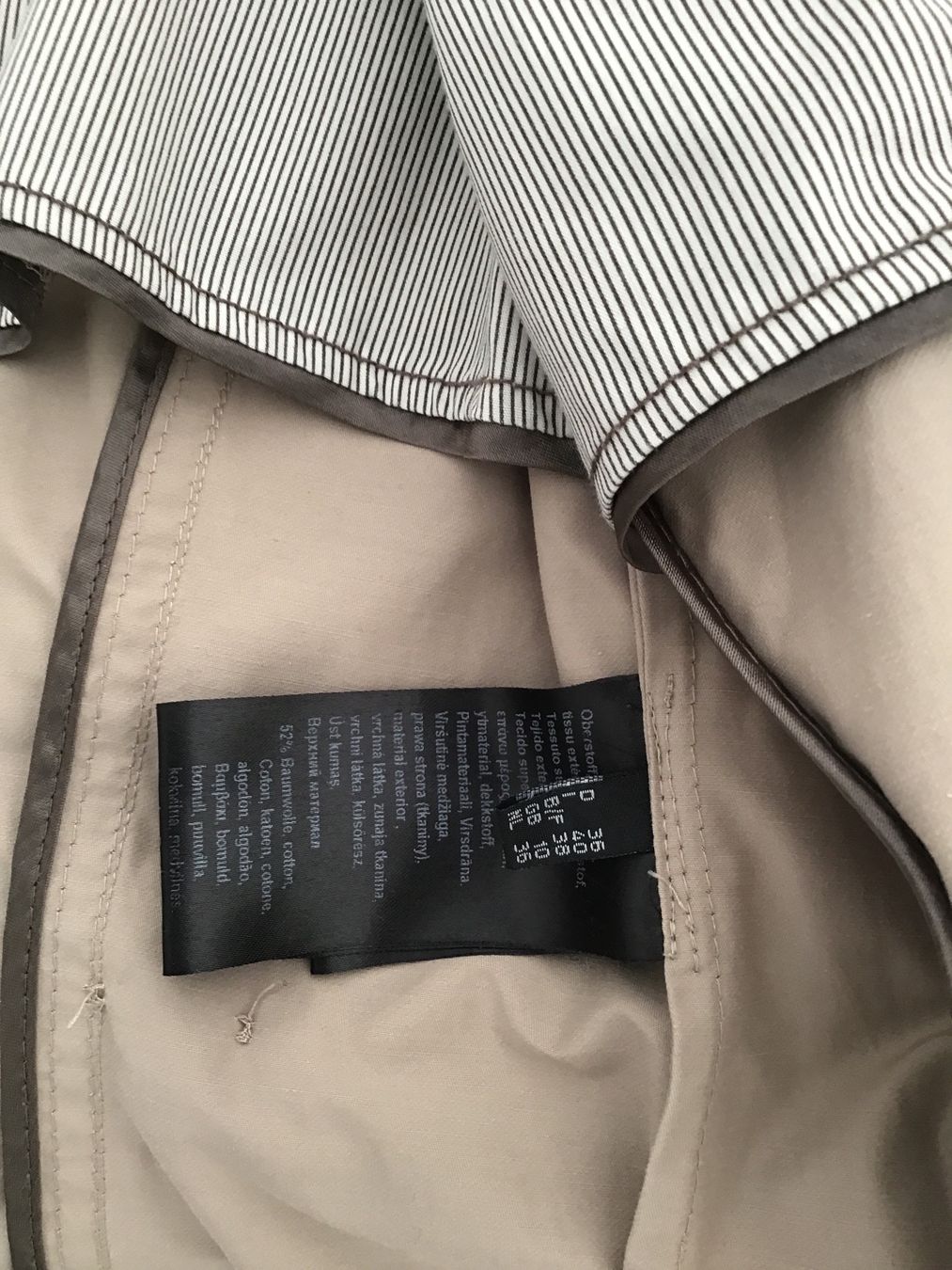 Fuchs Schmitt Cappotti: FUCHS SCHMITT REGENMANTEL KURZ BEIGE GR. 36 – Usato da Glattfelden venduto da ire_w6h2 6