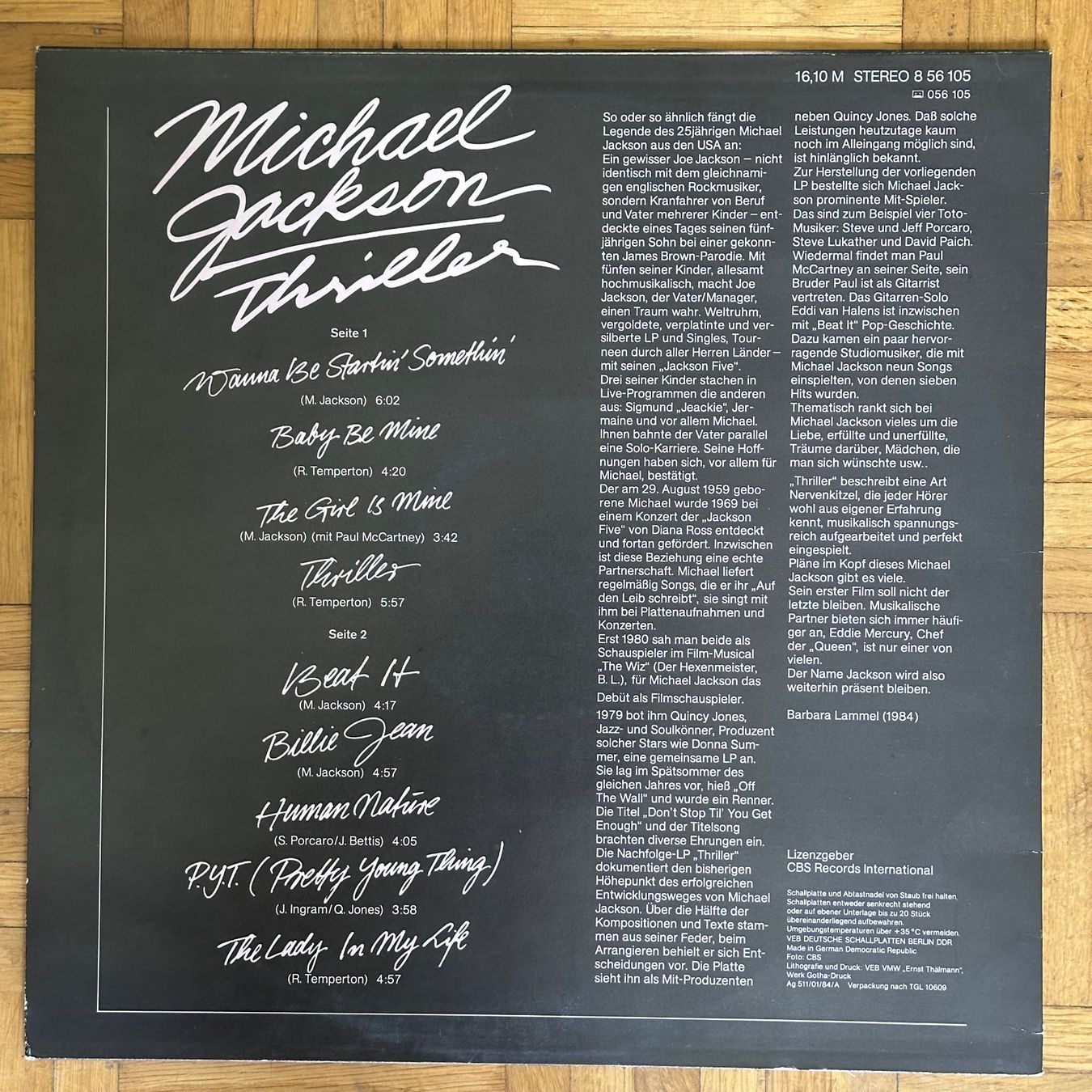 Vinyles: LP - Michael Jackson - Thriller – D'occasion à Breganzona par Onairda75 1