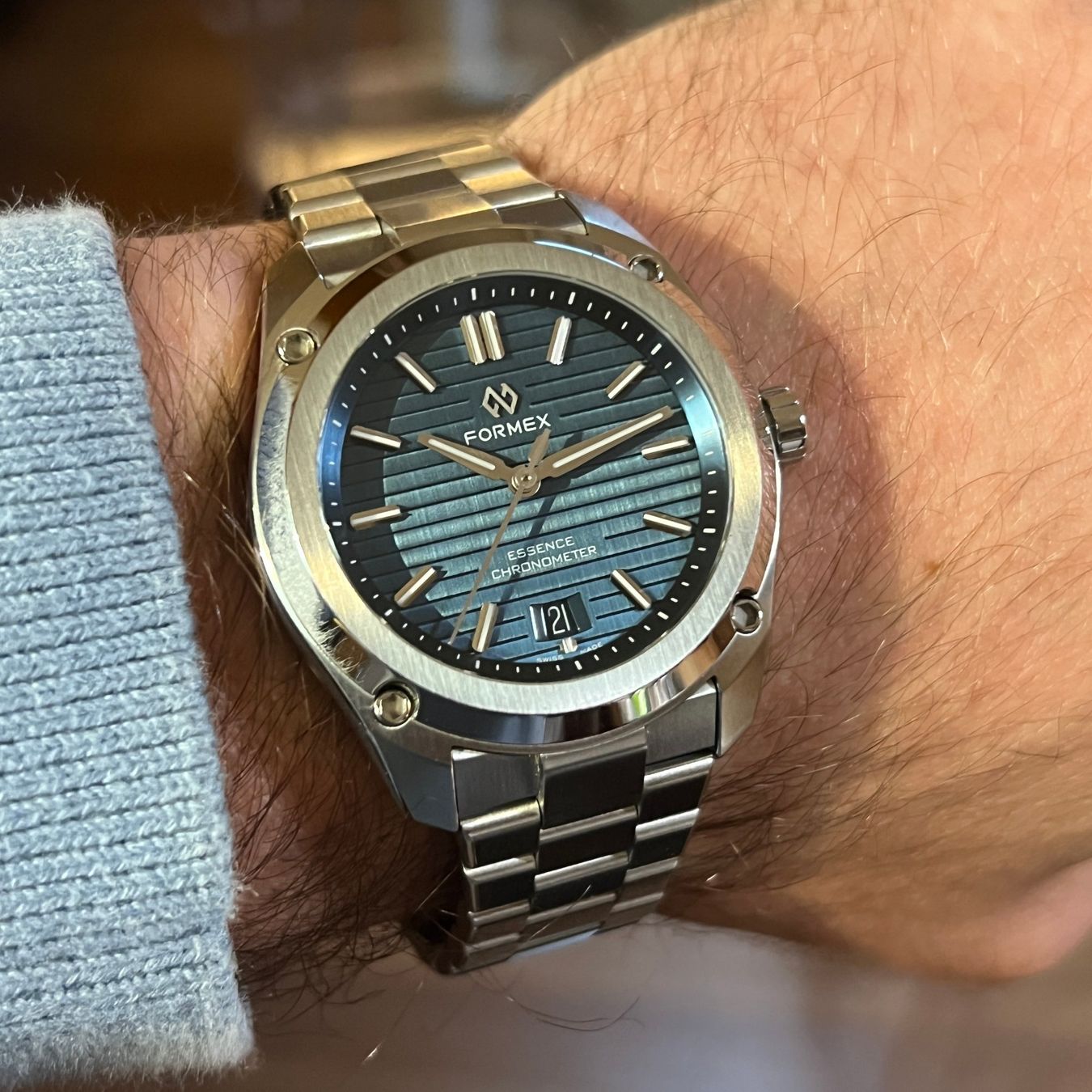 Formex Uhren: Formex Essence Blue Dial Full Set 0333.1.6631 – Gebraucht aus Carouge GE von Watchaser 3