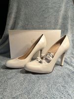 Elegante Unisa Pumps, Elfenbein, Gr. 38 - Neuwertig!