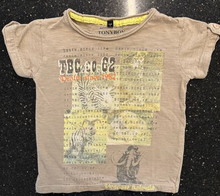 T-Shirt TONYBOY Gr. 2 Jahre beige, gut erhalten👍