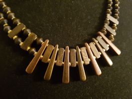 Kette Metall, zahnart. Glieder, kupferf.