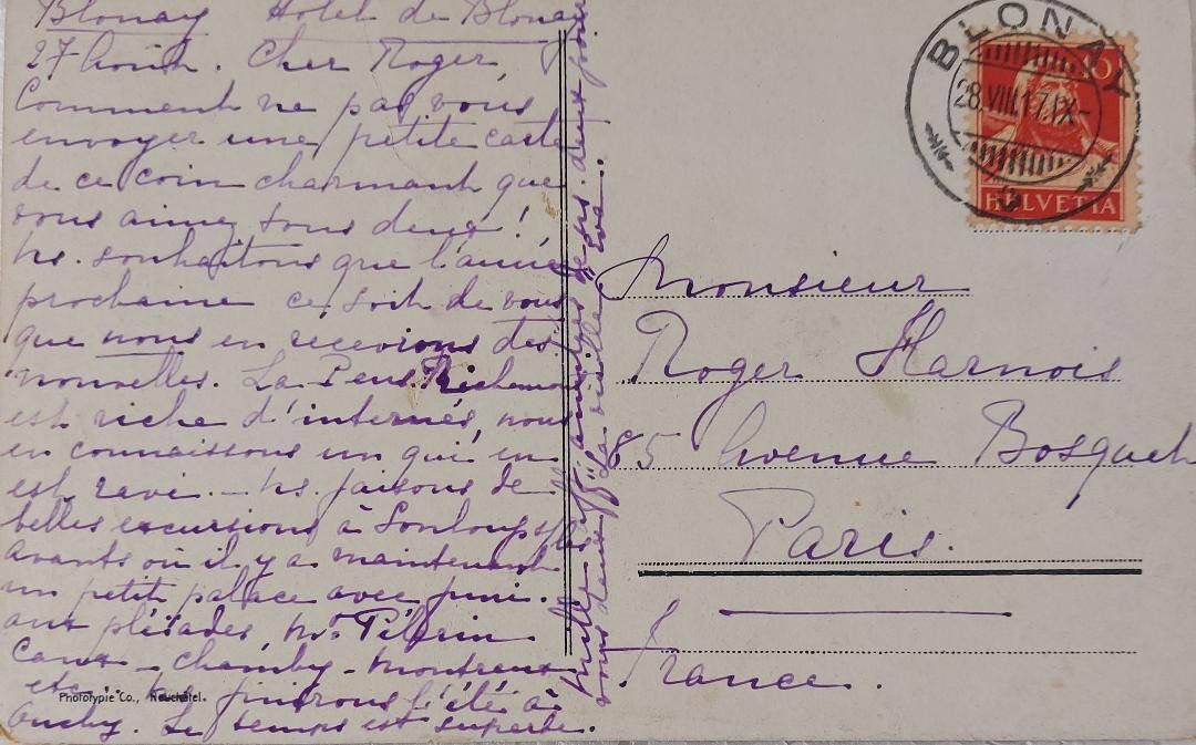 Cartoline postali: St. LÉGIER s/VEVEY -  1917 – Usato da Delémont venduto da Domdom1 1