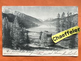 Davosersee, gelaufen 1905, guter Zustand, Rarität!