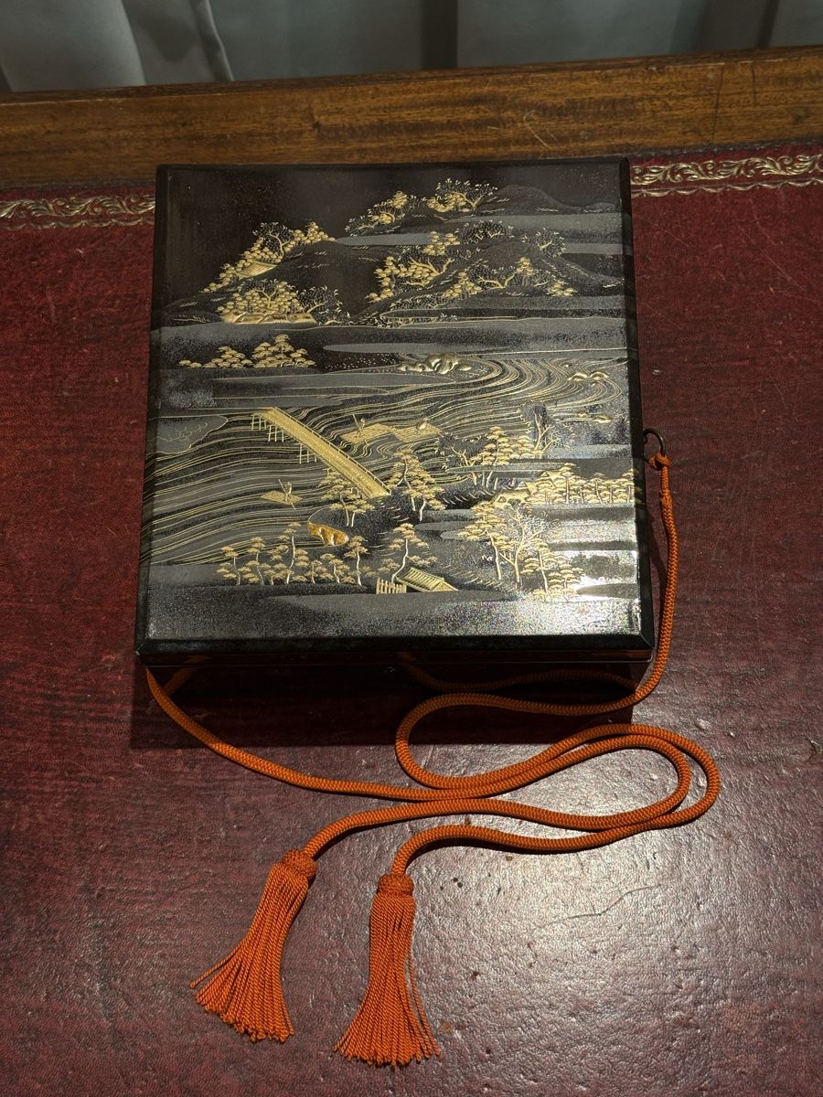 Barattoli: Antike Lack-Dokumentenbox, Japan, um 1900 – Usato da Zofingen venduto da GrosisWonderkeller 2
