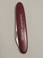 Taschenmesser Graber Langenthal rot zwei Klingen 