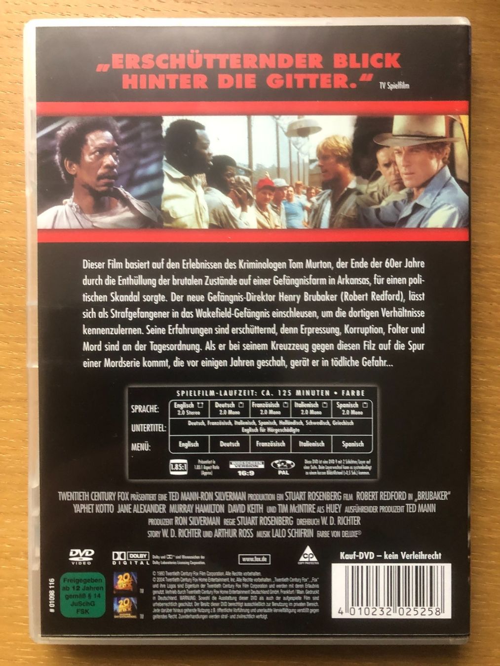 Tutti i DVDs: Brubaker (Robert Redford) Rarität – Usato da Seewen SO venduto da DVD-Movie-Fan 1