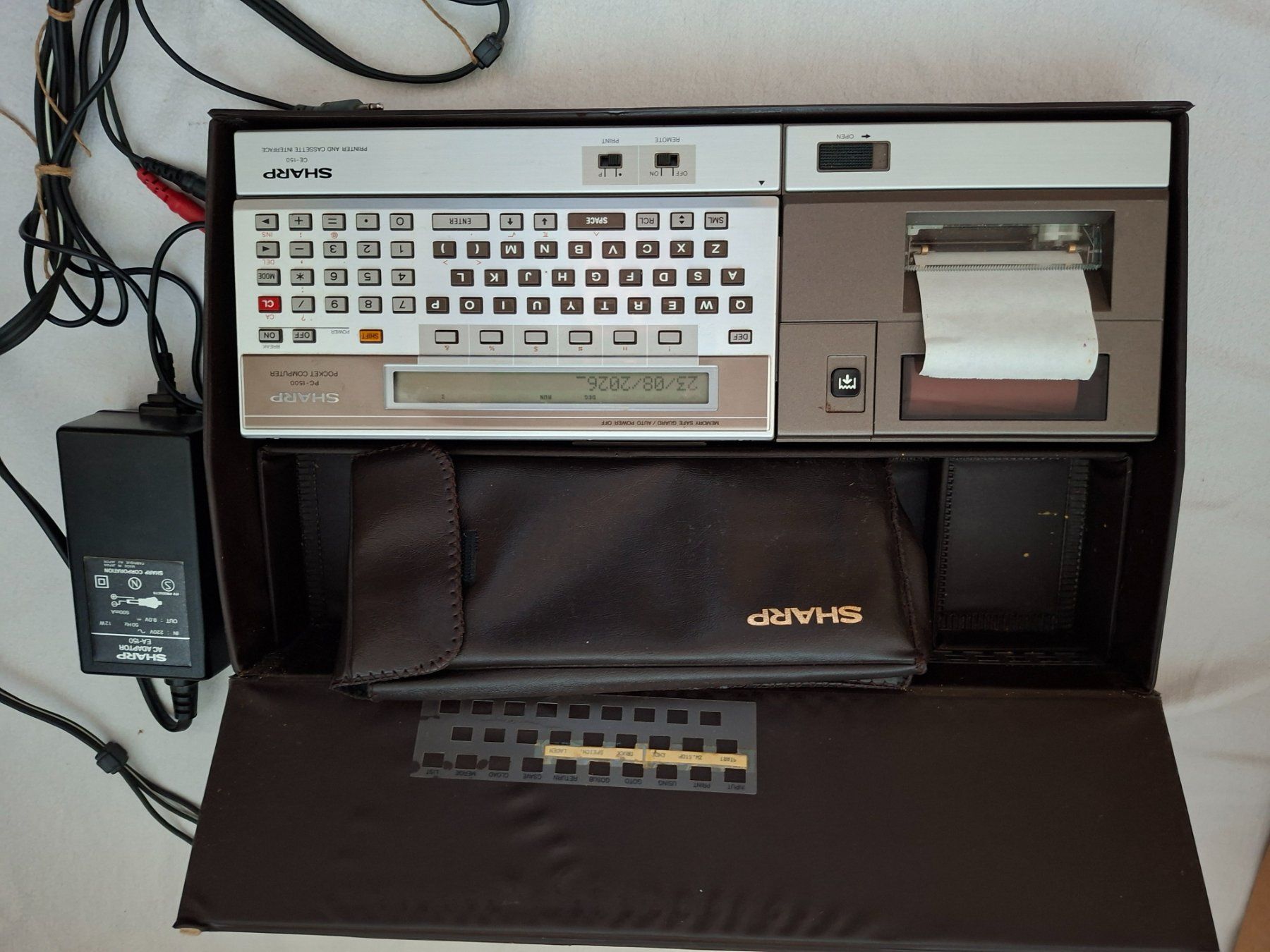 PCs: SHARP PC-1500 Pocket Computer mit Printer CE-150 und Zubehör – Gebraucht aus Liestal von gip_f6nz