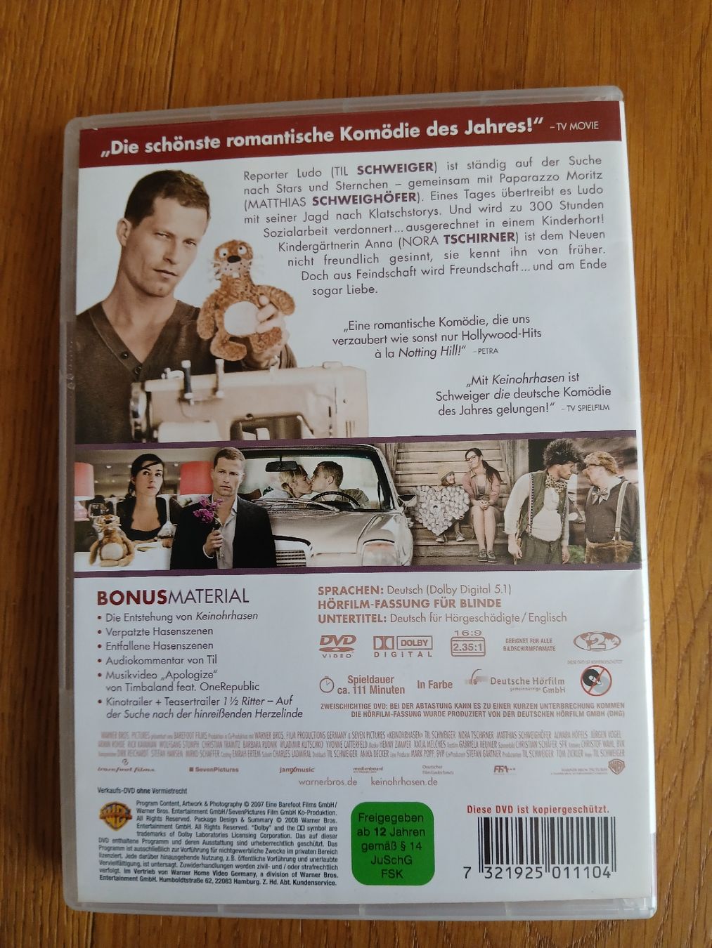 Tutti i DVDs: DVD KeinOhrhasen  - Til Schweiger – Usato da Langendorf venduto da bine9 1