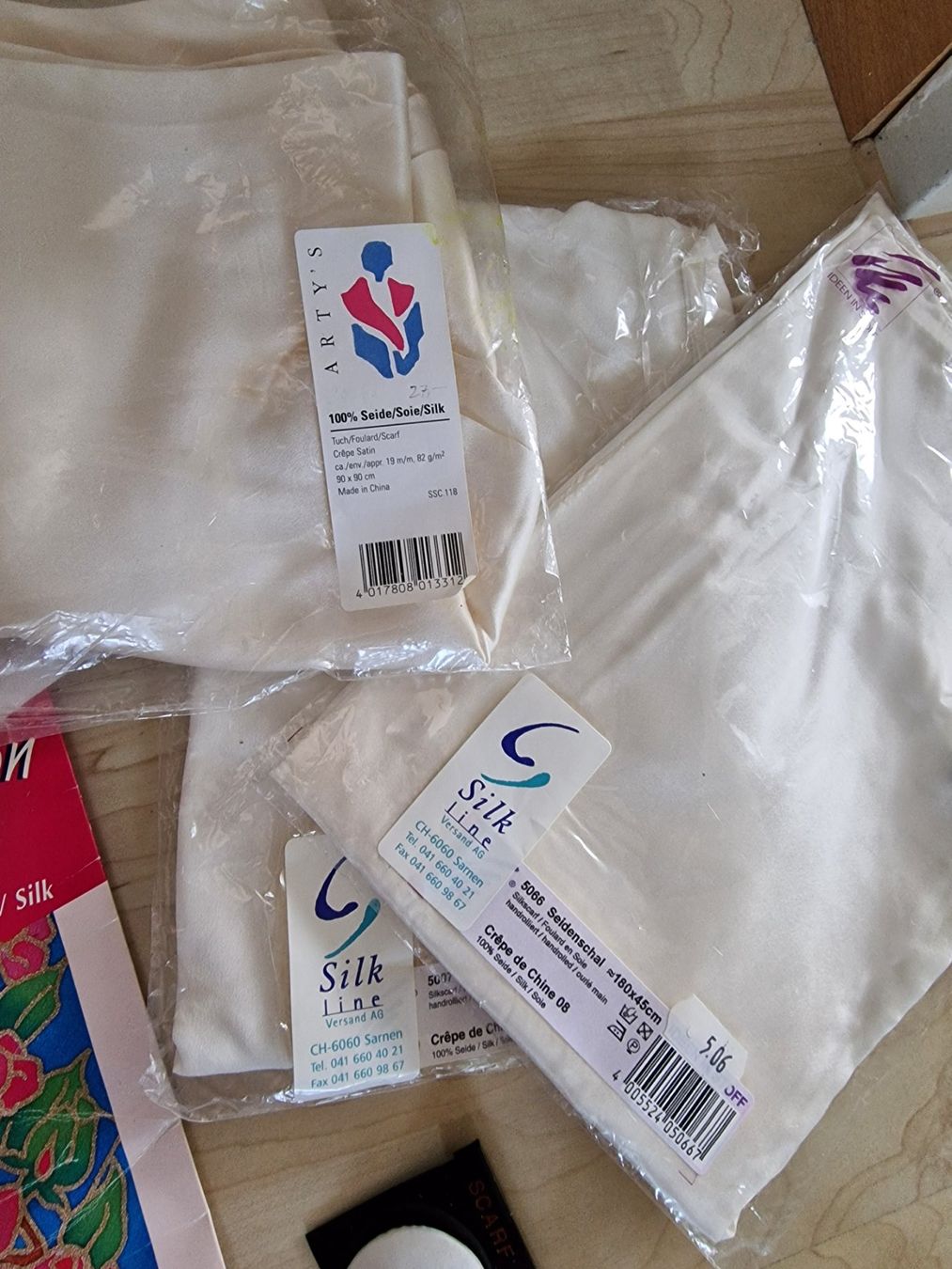 Foulard & Sciarpe: Seidentücher zum Bemalen – Nuovo (secondo la descrizione) da Knonau venduto da liebenic01 3