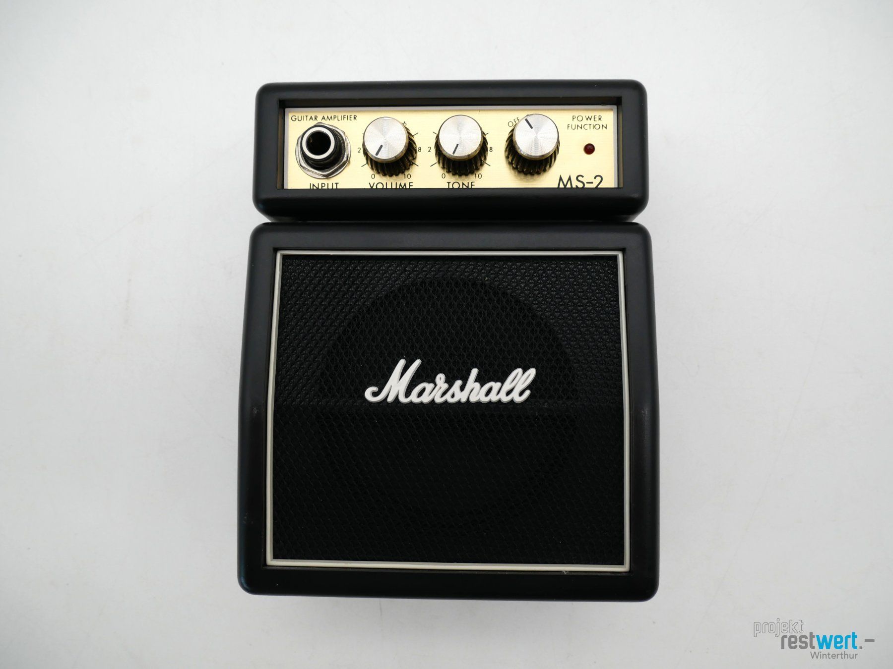 Marshall Amplificatori: MARSHALL MS-2 Mini Verstärker Schwarz – Usato da Winterthur venduto da Restwert_Winterthur 1