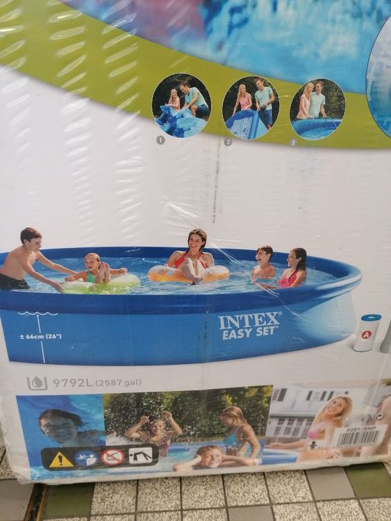 Intex Schwimmbad: Piscine Intex Easy Set 4,57m x 84cm neuve – Neu und originalverpackt aus Genève von Qanil77 3