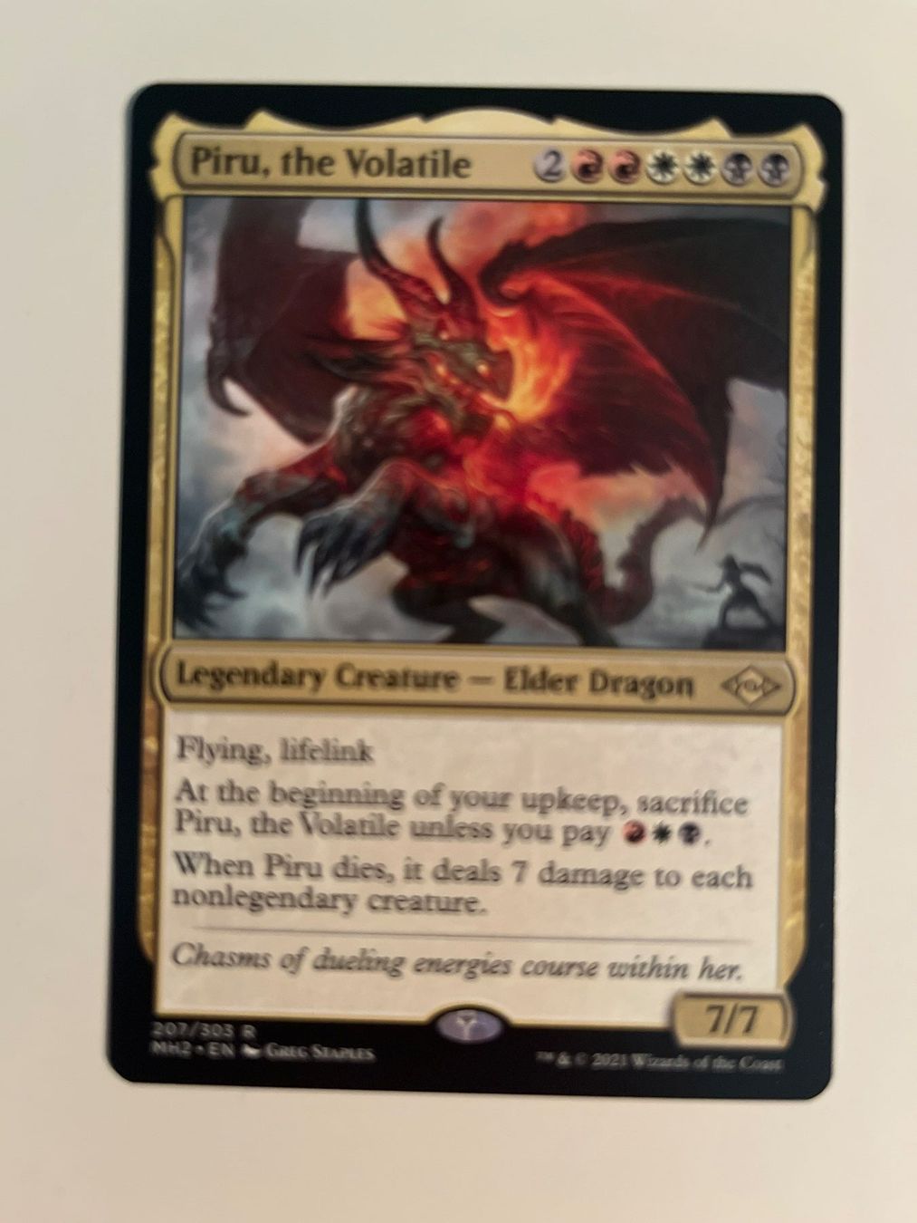 Magic The Gathering Carte collezionabili: 1 x Piru, the Volatile - Magic: The Gathering - MtG – Usato da Kriens venduto da Shadi1980