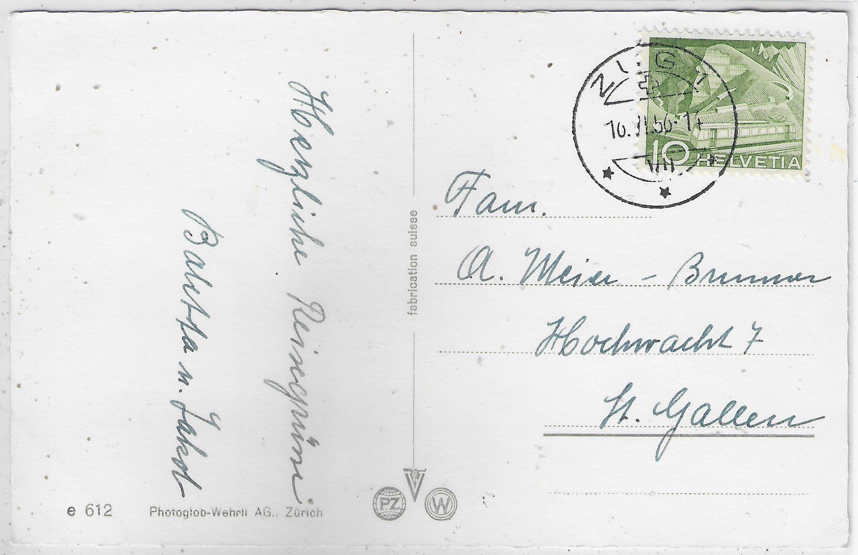 Cartoline postali: Zug - Stadtansicht – Usato da Ettingen venduto da Kartenplanet 1