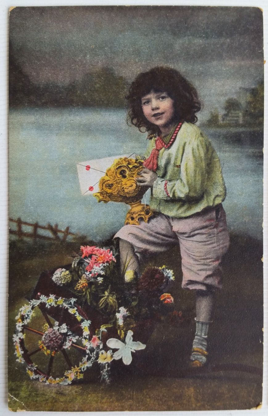 Cartoline postali: 3x AK von 1906-09: Junge – Usato da Oberriet SG venduto da Krishna111 1