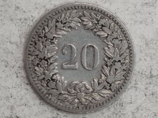 Alle Münzen: 20 rappen 1885 – Gebraucht aus Bure von chap981 1