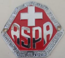 Plakette ASPA VERBAND SCHWEIZ. MOTORLASTWAGENBESITZER