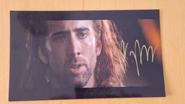 Nicolas Cage, Original Autogramm auf Foto in Farbe