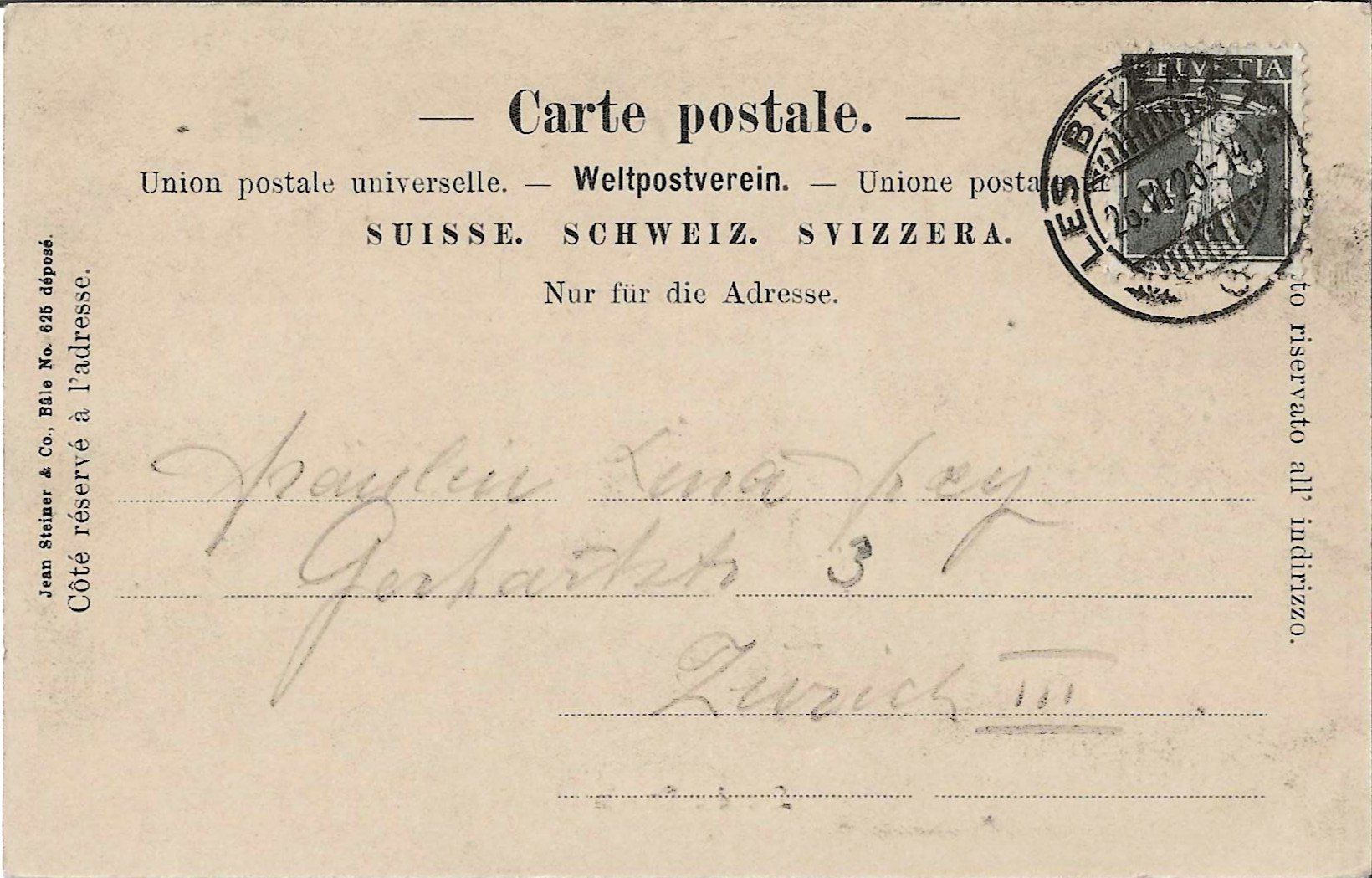 Ansichtskarten: Karte Lac des Brenets 1920 – Gebraucht aus Zürich von Philacat11 1