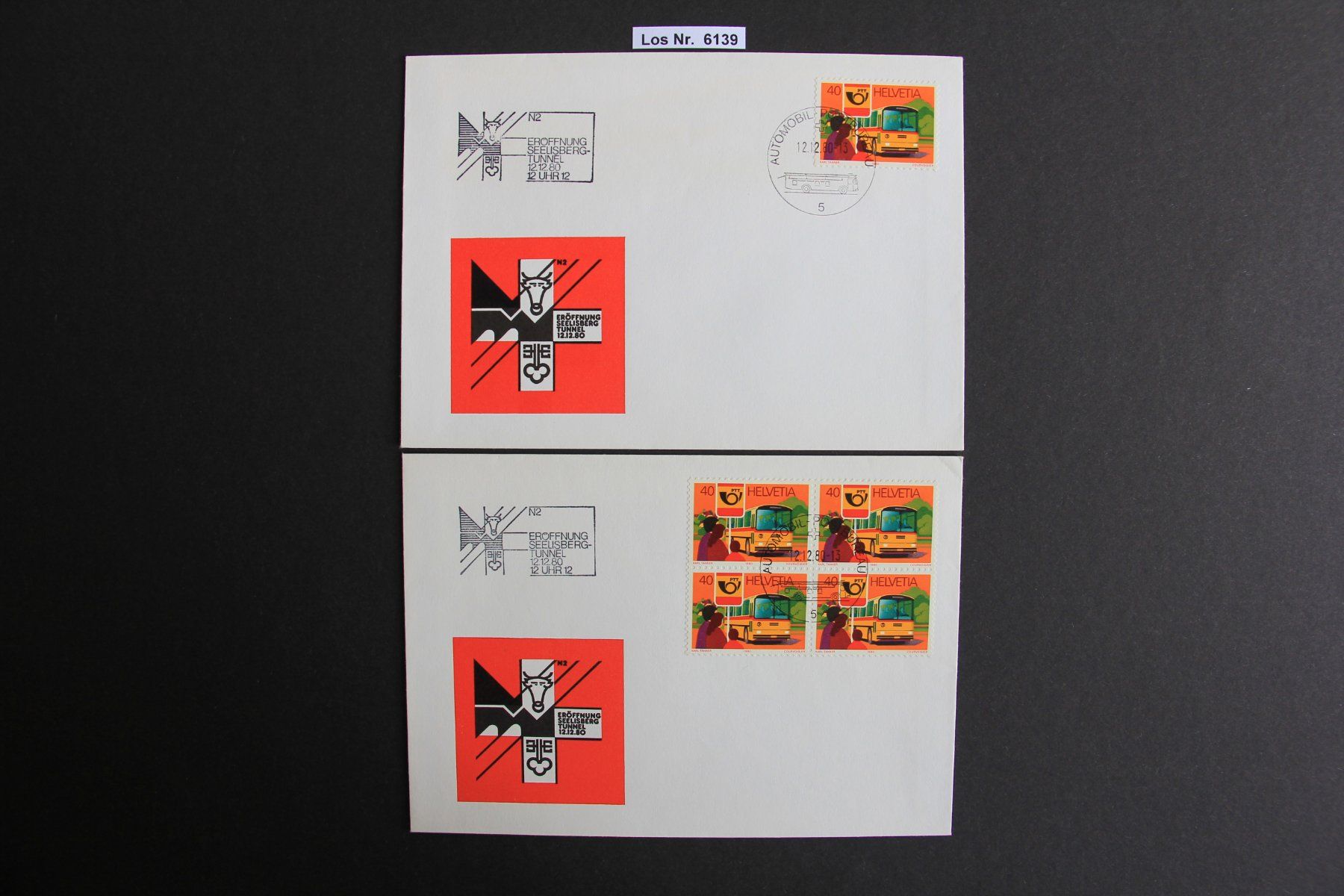 Alle Briefmarken: CH Briefe mit Sonderstempel 1980                    Los 6139 – Gebraucht aus Volken von jukon65