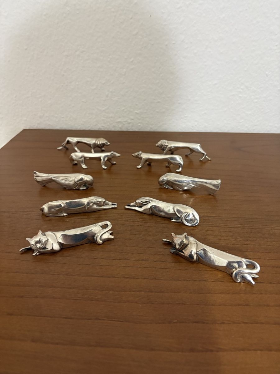Christofle Set di posate: Suite de 10 portes couteau Gallia – Usato da petit lancy venduto da FerreiraLuis
