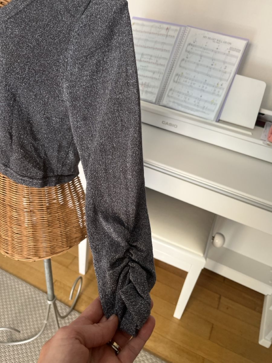 Boléros: Bolero mit Glitzerfaden, grau, Vila, S  – D'occasion à Solothurn par Bobesch08 2