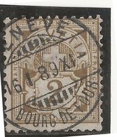 gENEVE 16.01.89 auf Zu#58a Mi#50x Vollstempel [10A9]