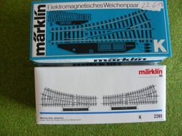 Märklin aiguillage voie K