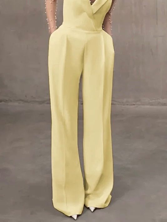 Jumpsuits: Mesh Imitation Pearls Strapless Jumpsuit – Neu und originalverpackt aus Genève von Annilu 3
