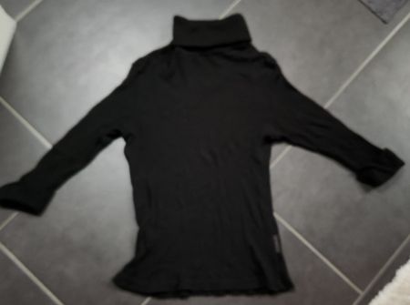 Rollkragenshirt gerippt