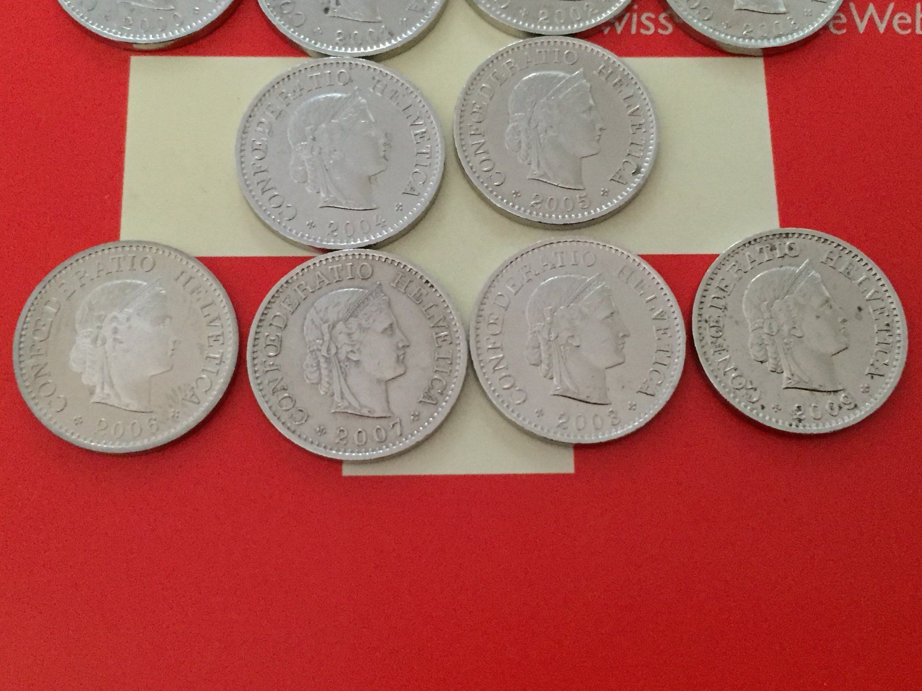 Tutti le monete: 10 Rappen 2000 - 2009 komplett – Usato da Elsau venduto da herbybay 2