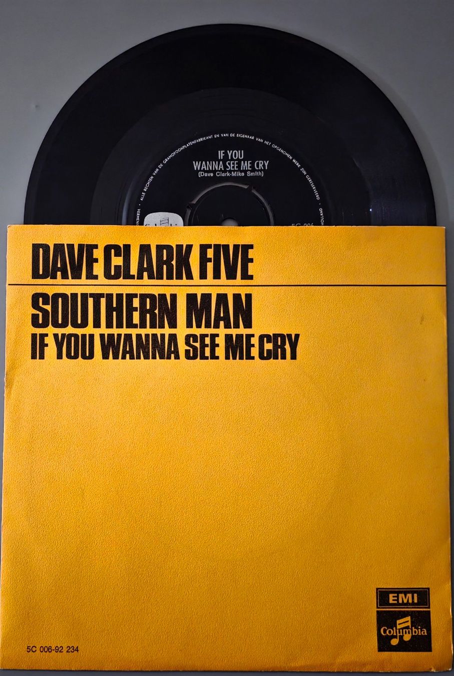 Dischi in vinile: Dave Clark Five Single – Southern Man – Usato da Root venduto da atelier22