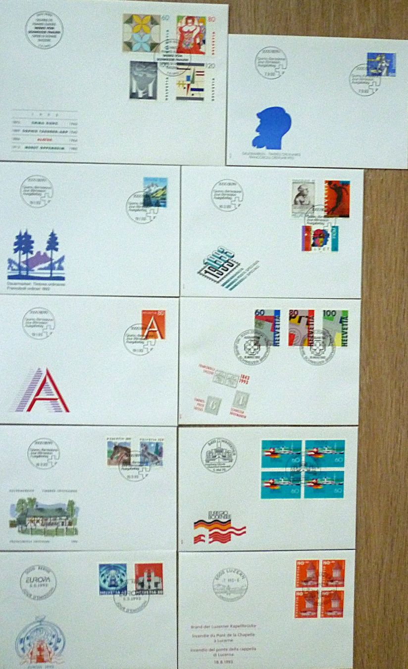 Tutti i francobolli: Über 100 FDC mit Sonder- und Dauermarken 1981-1996 – Nuovo (secondo la descrizione) da Frauenfeld venduto da ottoleo 7