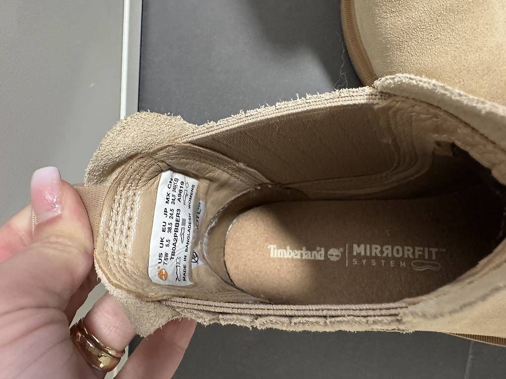 Timberland Damenschuhe: Timberland Stiefeletten beige Gr. 38.5 – Neu (gemäss Beschreibung) aus Frutigen von sal_9lqd 3
