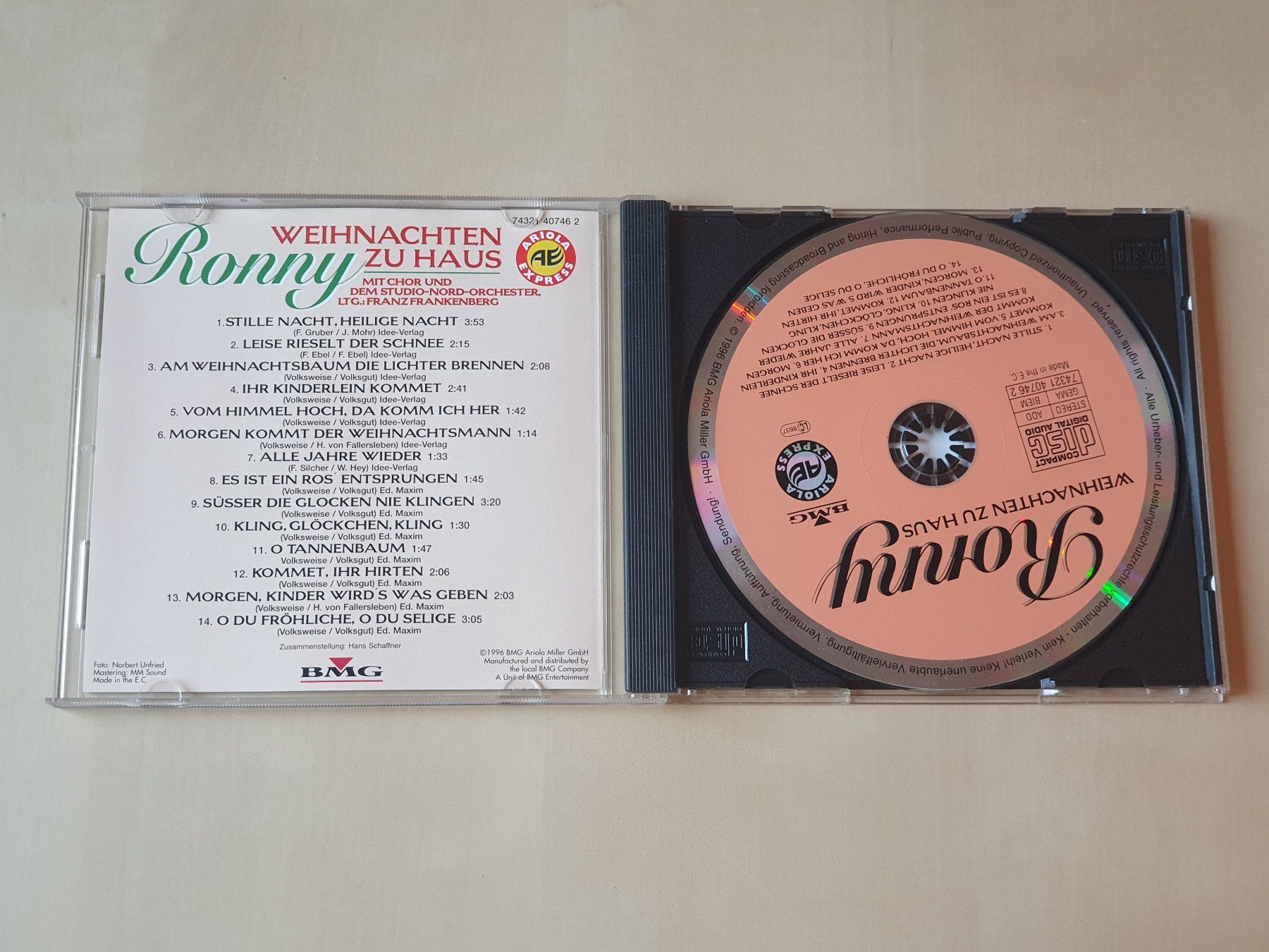 CDs: Ronny Weihnachten zu Haus – Gebraucht aus Stansstad von collectorsshop 2
