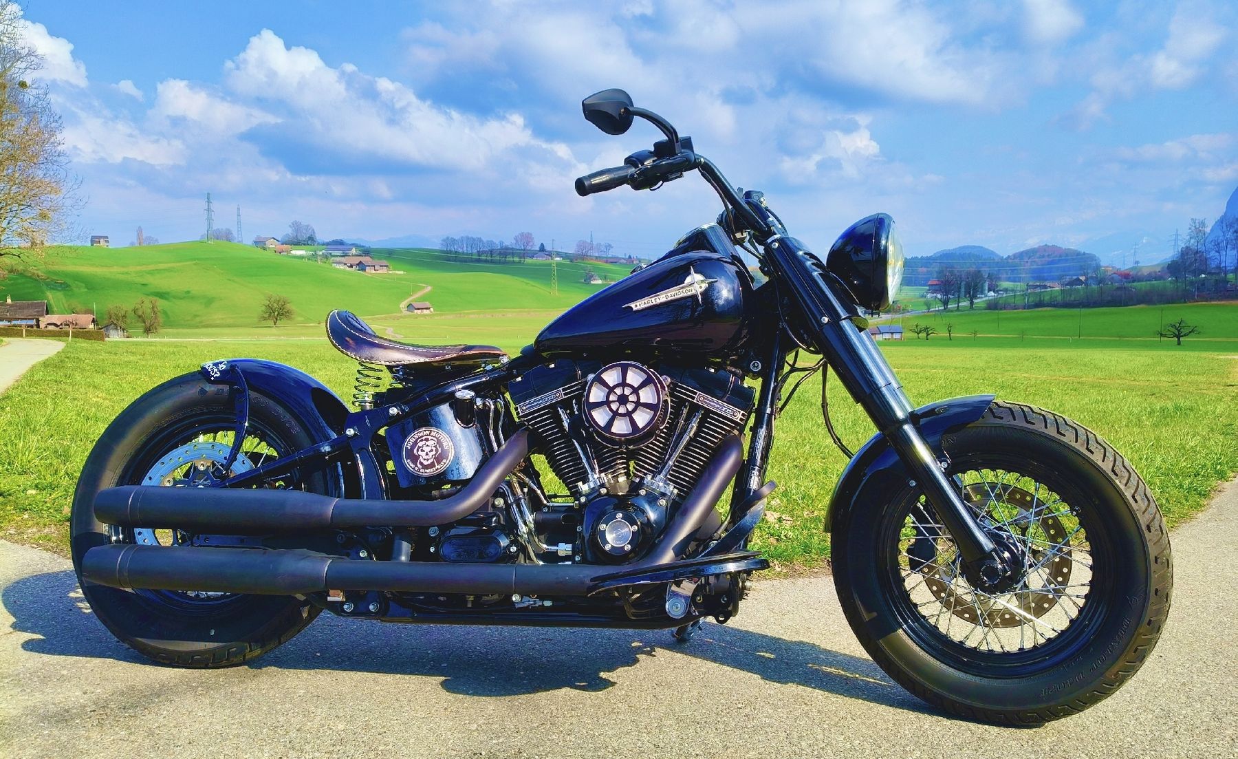 Harley-Davidson Chopper: Harley Davidson Softail Slim 110S – Usato da Pohlern venduto da MotoDaenu