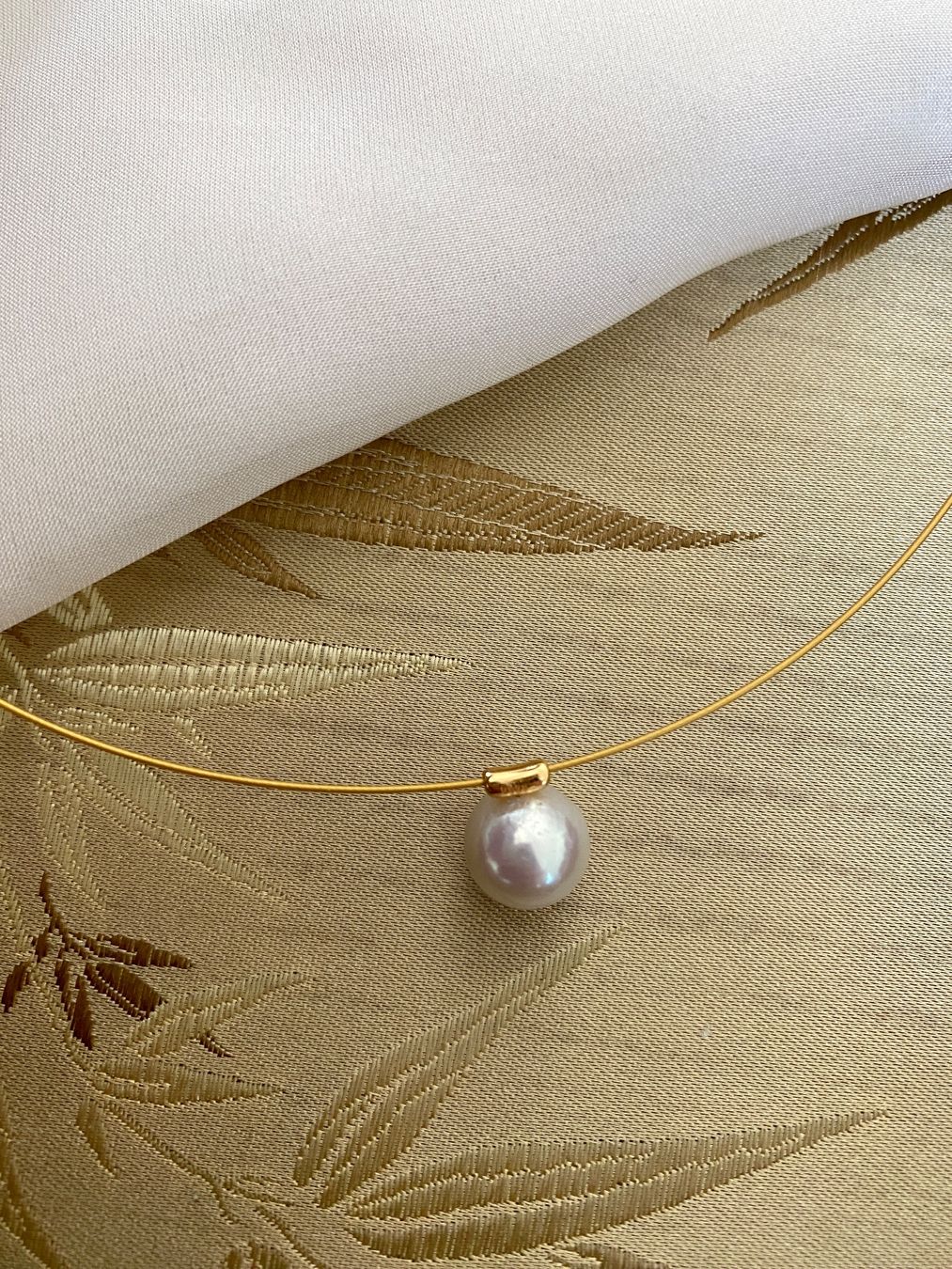 Catenine: 10mm Süsswasserperle Anhänger mit Chocker/echte – Nuovo e nell'imballaggio originale da Sarnen venduto da Yingsperlen3 1