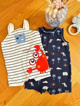 Sommer Bodys/Romper Grösse 68 und 74