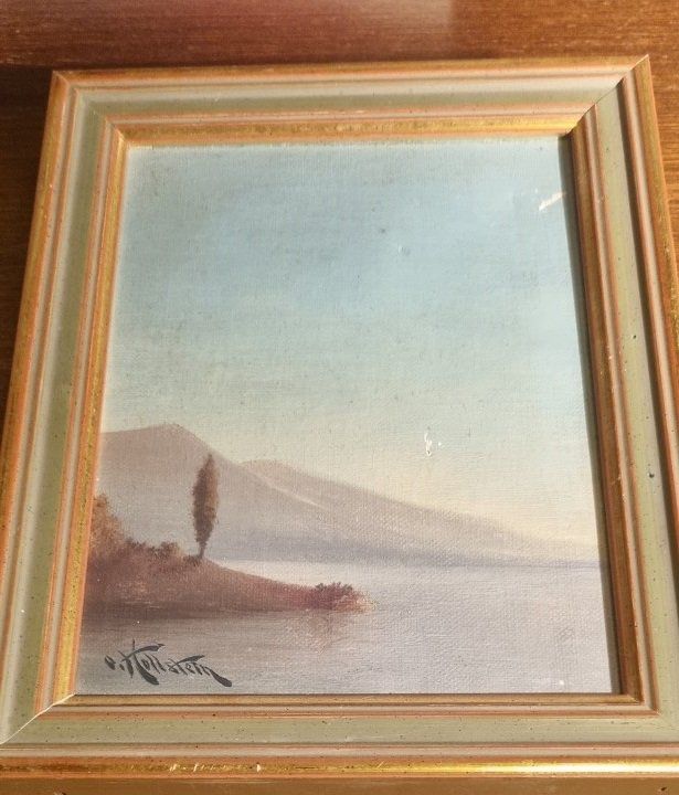 Dipinti: Kleines Gemälde aus einer Kunstsammlung – Usato da Flums venduto da Flumsantik