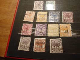 2Lot Alte Marken Samoa */o, Teils mit Überdruck