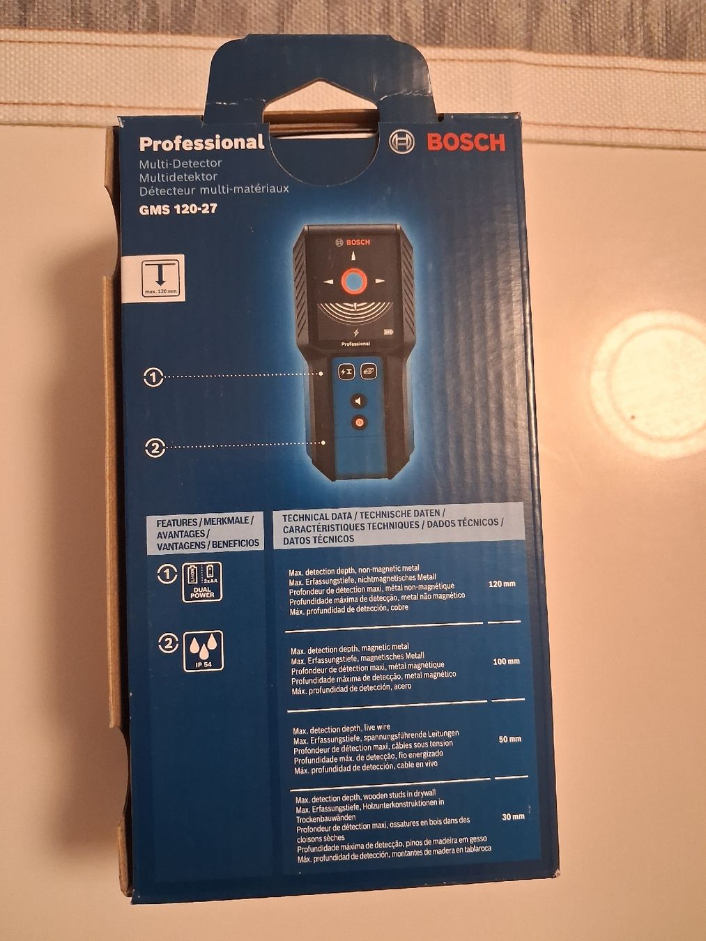 Bosch Misurare: BOSCH Rilevatore Multi GMS 120-27 nuovo – Nuovo e nell'imballaggio originale da Jona venduto da MirkoAltad 2