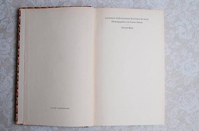 Libri: Conrad Ferdinand Meyers Werke  ( 4 Bände ) – Usato da Basel venduto da storchenricardo 3