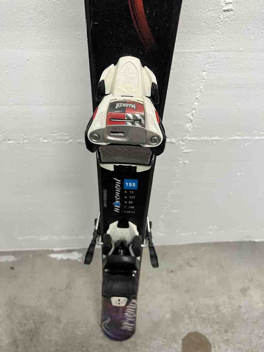 Movement Sci: Movement Alpin-Ski 155 cm mit Marker Bindung – Usato da Grindelwald venduto da IseLune 2