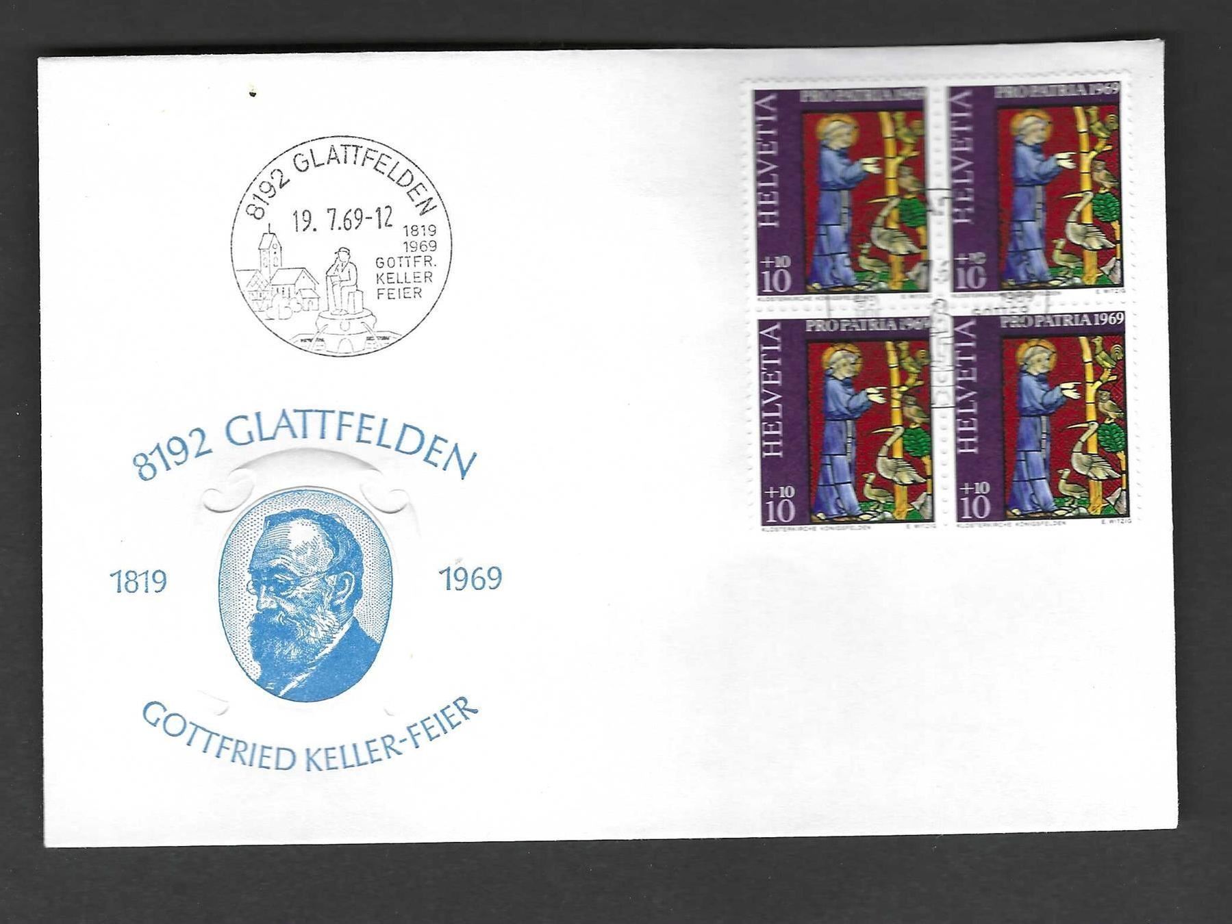 Tutti i francobolli: FDC Pro Patria Viererblock 1969 – Usato da Koblenz venduto da Markenhimmel