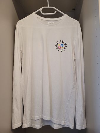 Langarmshirt Yourturn weiss mit Druck guter Zustand