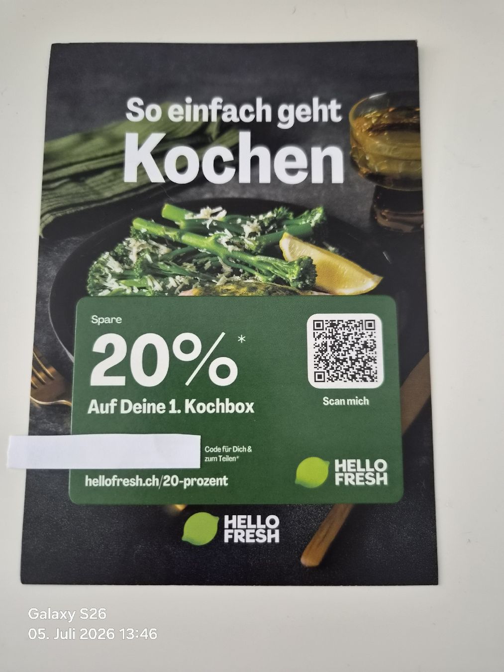 Gutscheine: HelloFresh 20% Gutschein 1. Kochbox – Neu und originalverpackt aus St.Gallen von Avena135