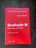 Strafrecht III Lehrbuch von Donatsch, 10. Auflage