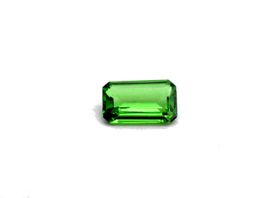 Tsavorit Granat-0.685 ct-Smaragd Schliff-Idar-Oberstein