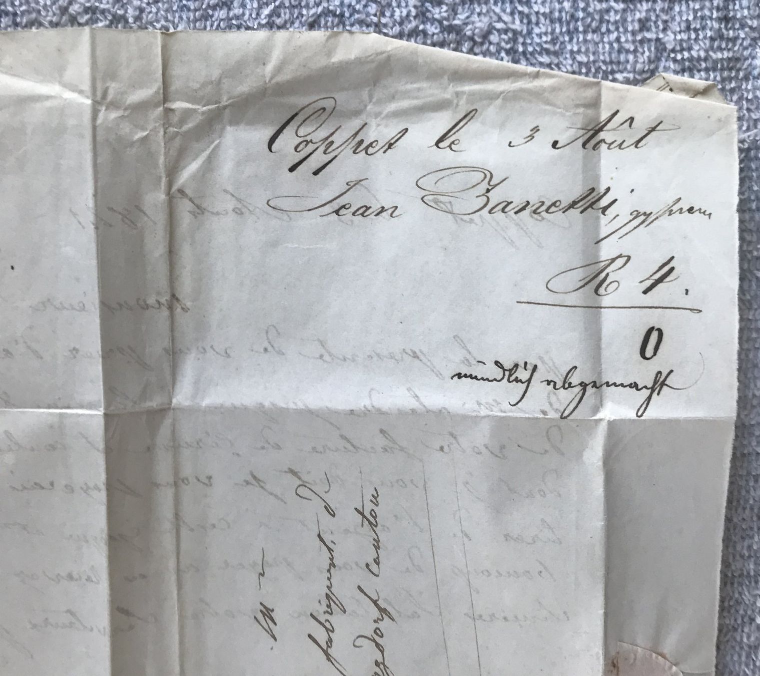 Documenti: ANTIKER BRIEF 1841 – Usato da Ostermundigen venduto da wini63 4